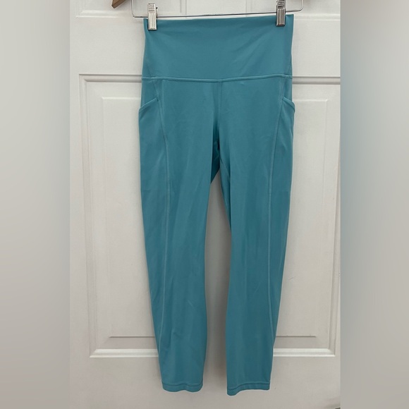 {Lululemon} Align High-Rise Crop with Pockets 23" Leggings in Tidal Teal - 6 - Picture 1 of 11